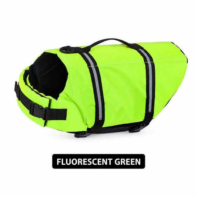 Fluorescent green JRCOCO dog life vest